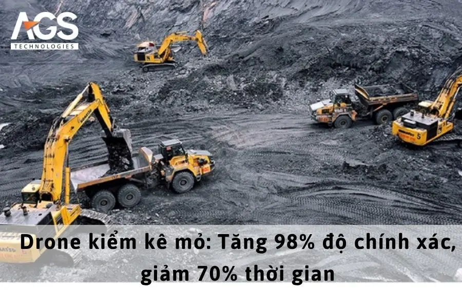 Drone kiểm kê mỏ: Tăng 98% độ chính xác, giảm 70% thời gian