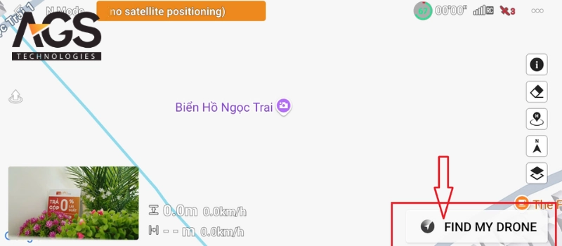 Kích hoạt tính năng tìm kiếm Flycam (Find My Drone)