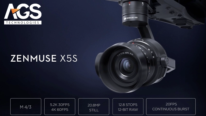 Vận hành cơ bản và điều khiển Zenmuse X5S