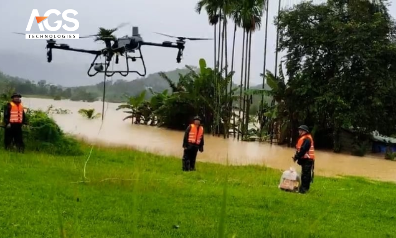 Lợi ích vượt trội của việc triển khai drone trong bão lũ