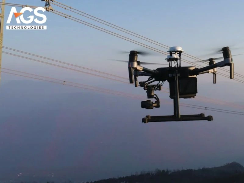 Drone kiểm tra cáp treo Drone kiểm tra cáp treo