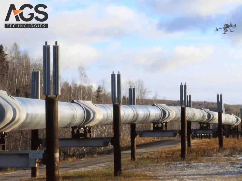 drone kiểm tra máy móc trong nhà máy