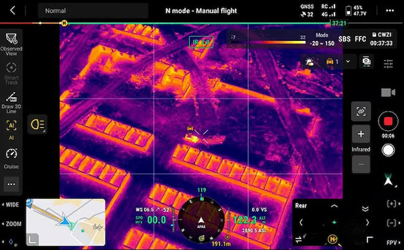 ứng dụng DJI Matrice 400 khảo sát lập bản đồ
