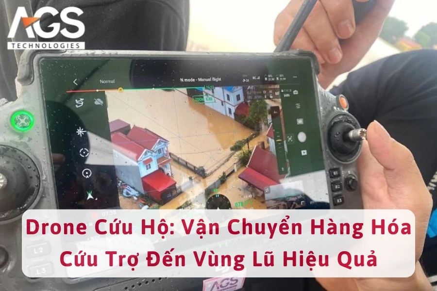 Ứng Dụng Drone Cứu Hộ Vận Chuyển Hàng Hóa Cứu Trợ Đến Vùng Lũ Hiệu Quả