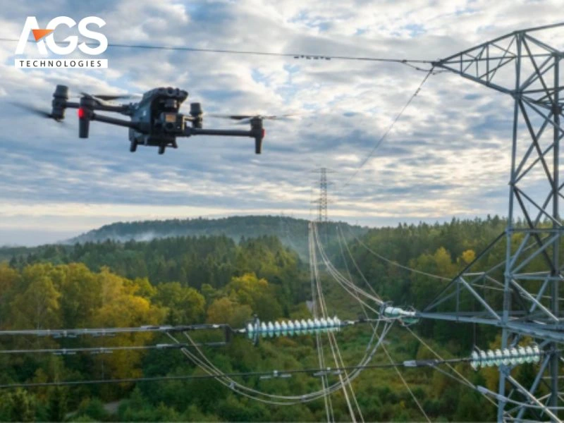 Drone kiểm tra cáp treo Drone kiểm tra cáp treo