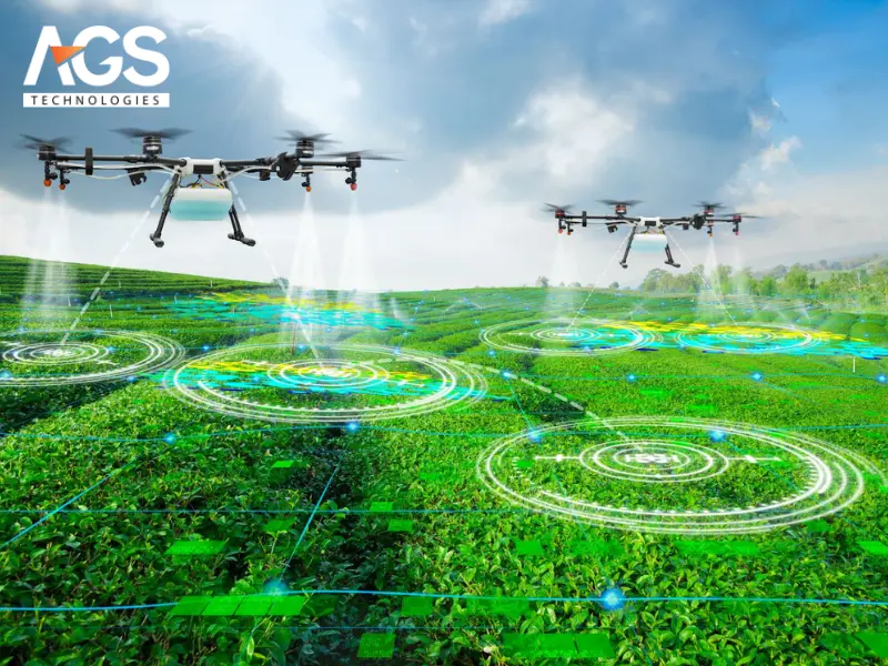 Drone giám sát tăng trưởng cây trồng Drone giám sát tăng trưởng cây trồng