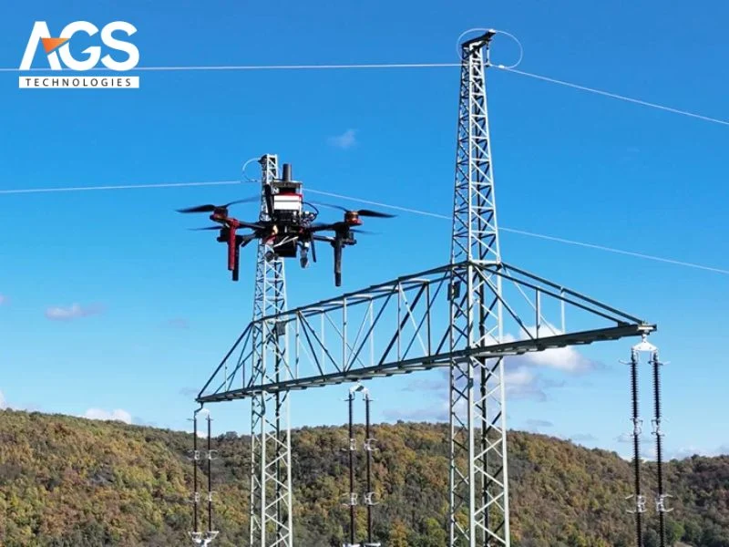 Drone kiểm tra cáp treo Drone kiểm tra cáp treo