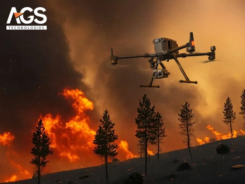 drone hỗ trợ đánh giá thiệt hại sau cháy rừng